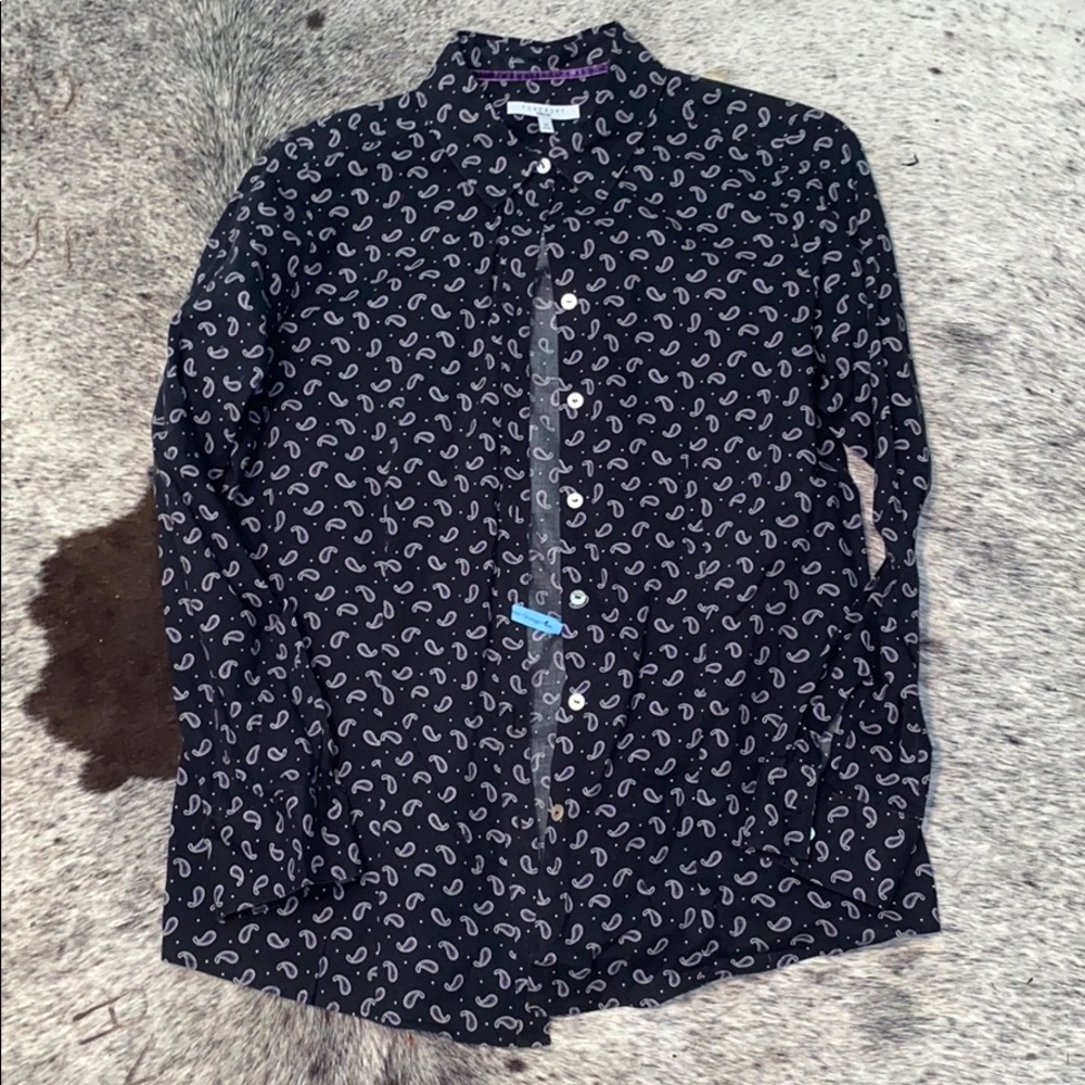 Paisley button up shirt